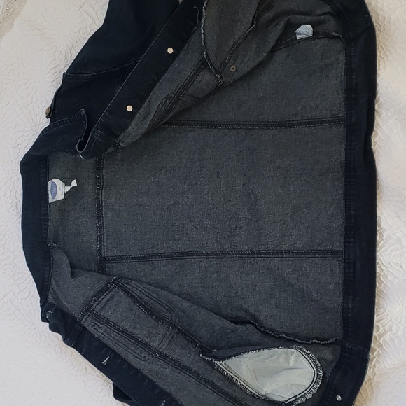 DG2 by Diane Gilman Classic Stretch Indigo Jeans Jacket - Size S - Picture 16 of 16